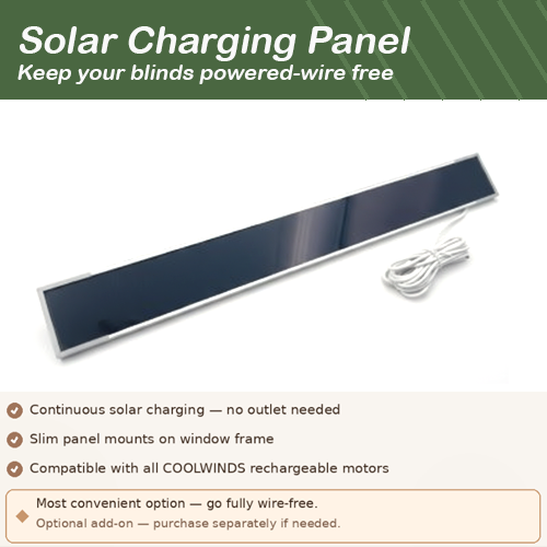 Solar Panel for Motorized Shades